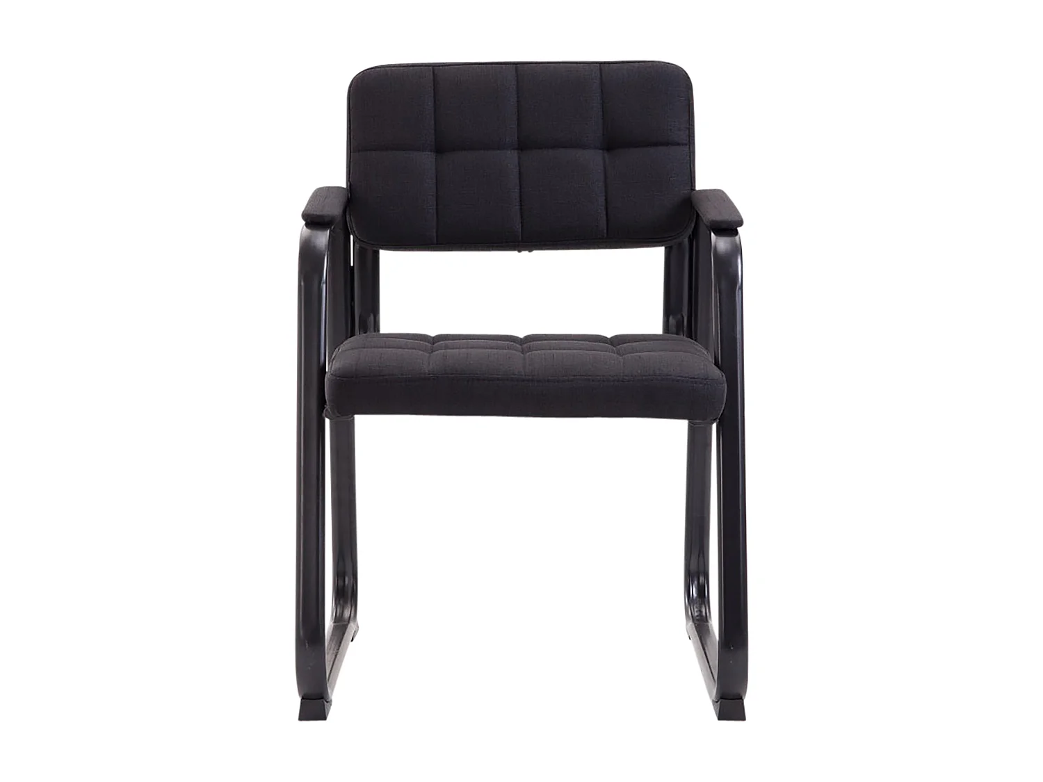 chaises avec accoudoirs - Tissu & Noir - Noir - Canada B