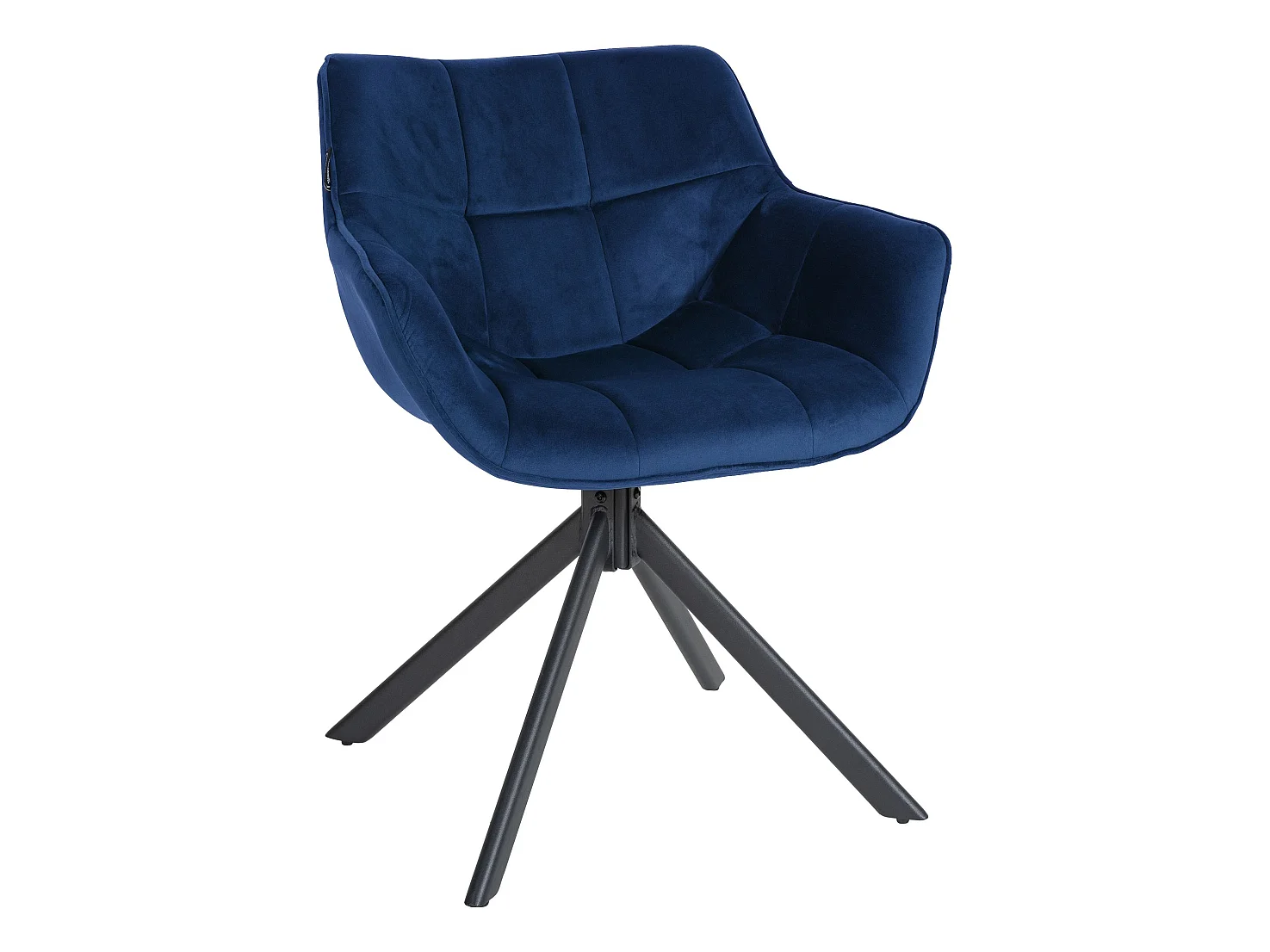 chaise salle à manger - Velours - Bleu - Westport