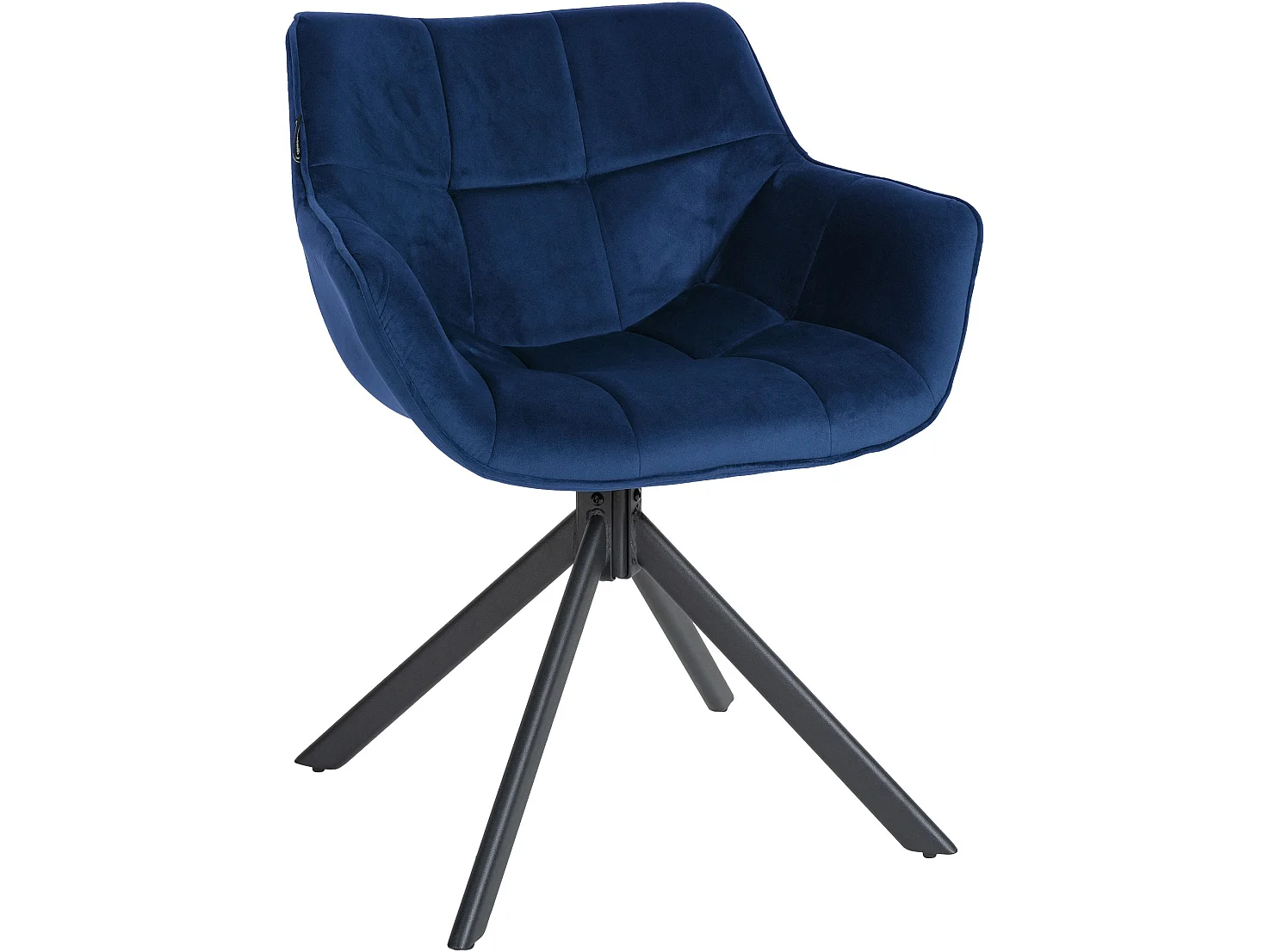 chaise salle à manger - Velours - Bleu - Westport