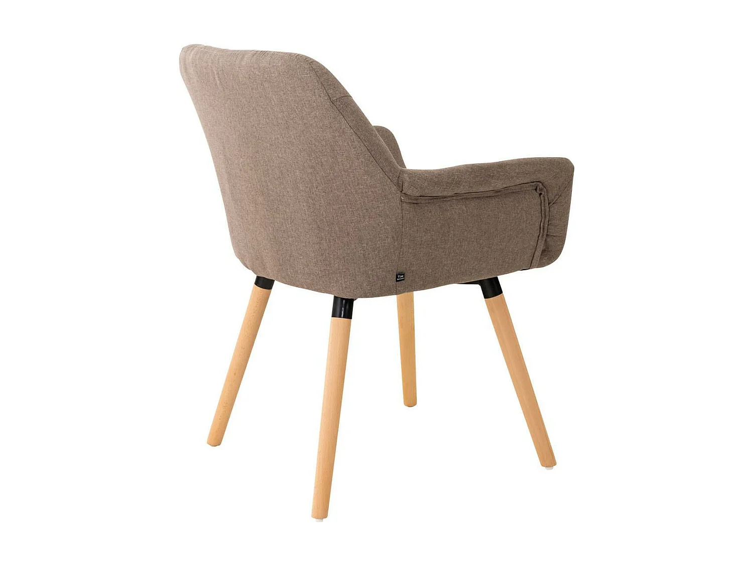 chaises avec accoudoirs - Tissu & Nature - Taupe - Cassidy