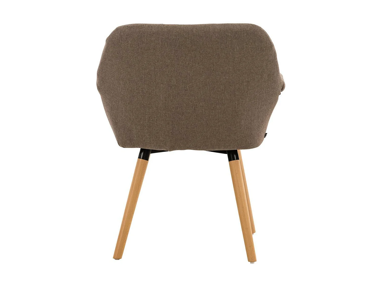 chaises avec accoudoirs - Tissu & Nature - Taupe - Cassidy