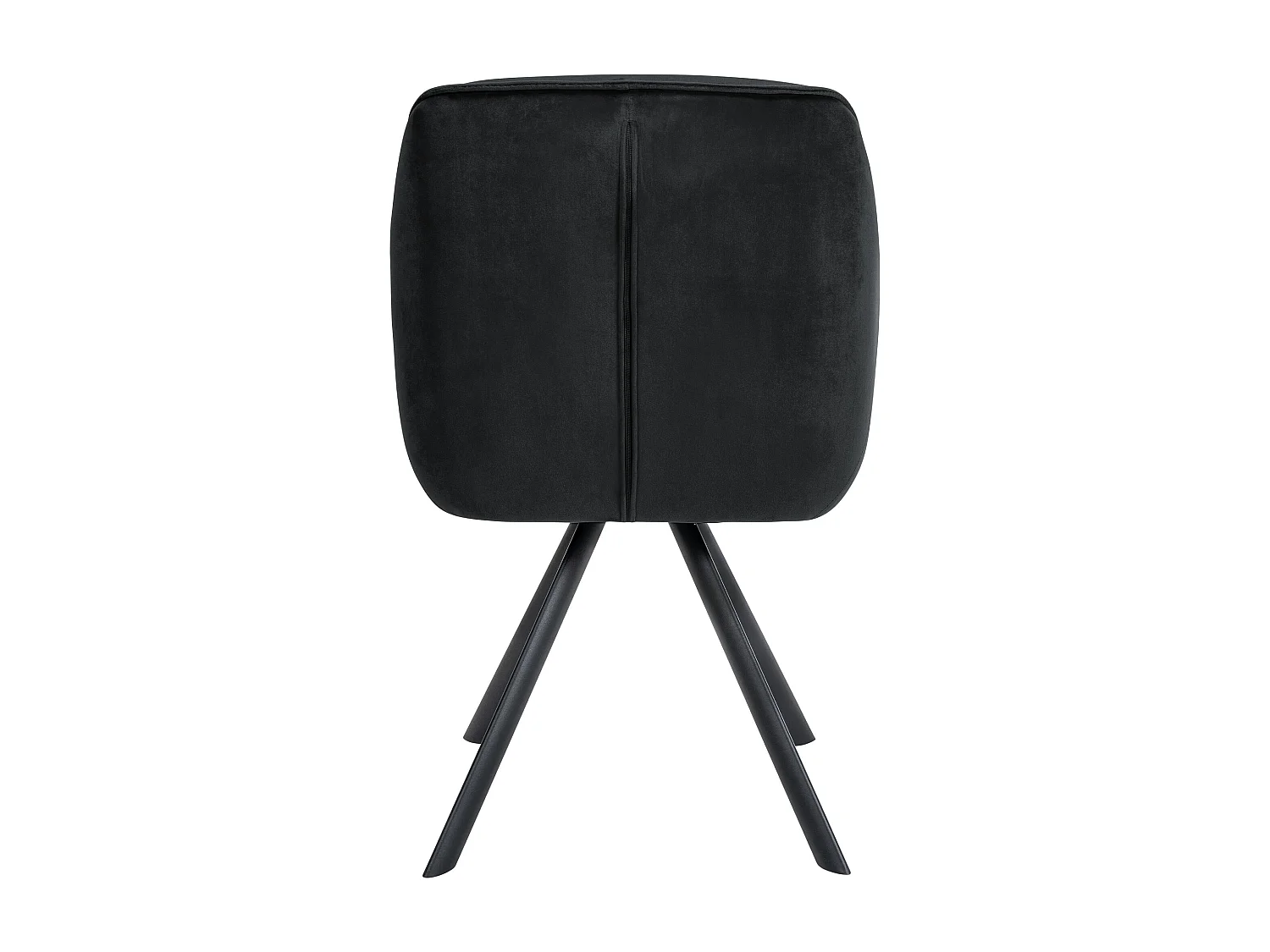 Stoel met armleuningen - Fluweel - zwart - Russel