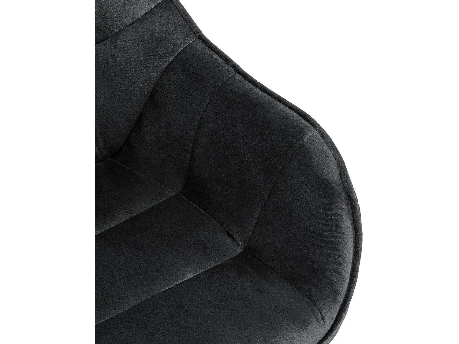 chaises avec accoudoirs - Velours - Noir - Russel