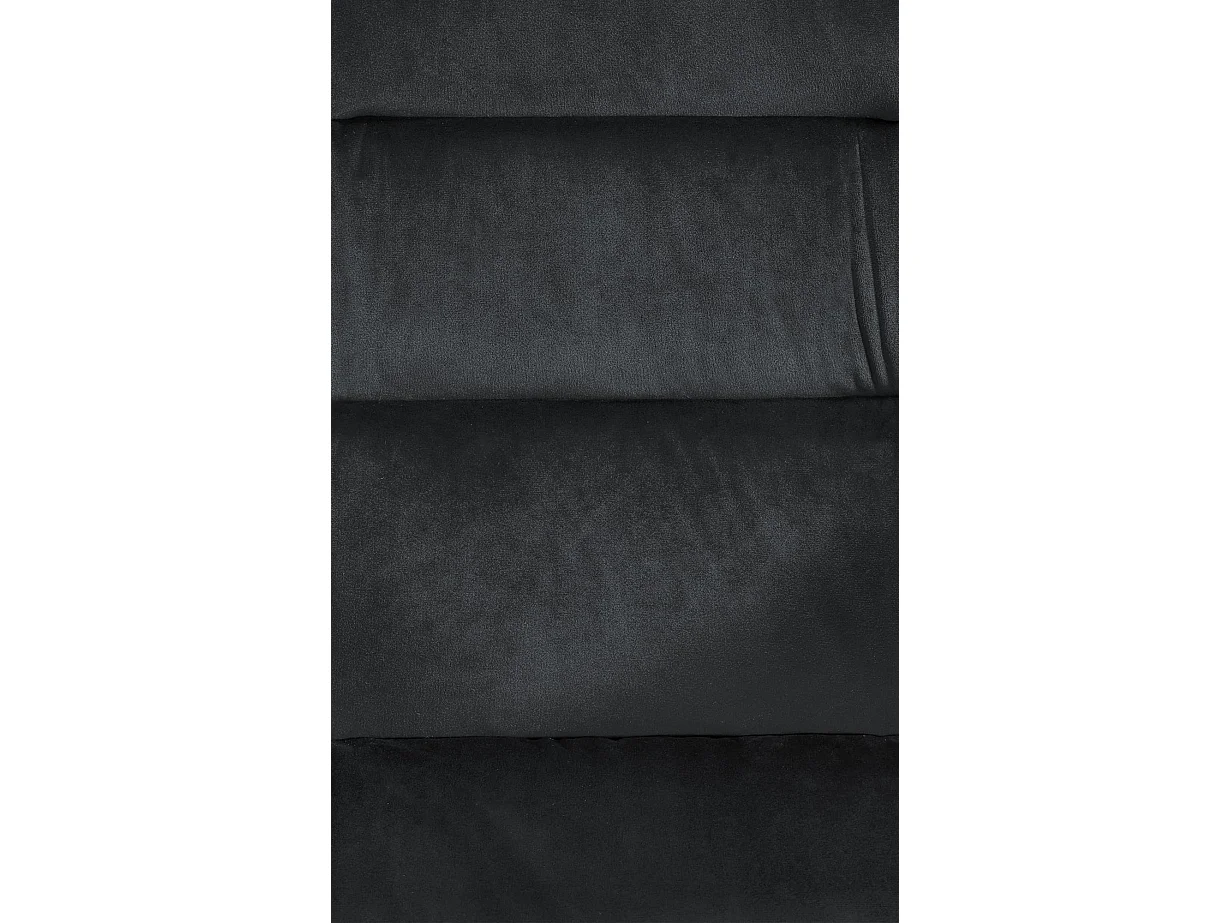 chaises avec accoudoirs - Velours - Noir - Russel