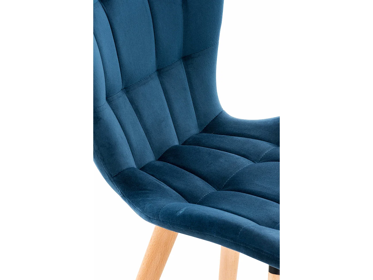 chaise salle à manger - Velours - Bleu - Elda