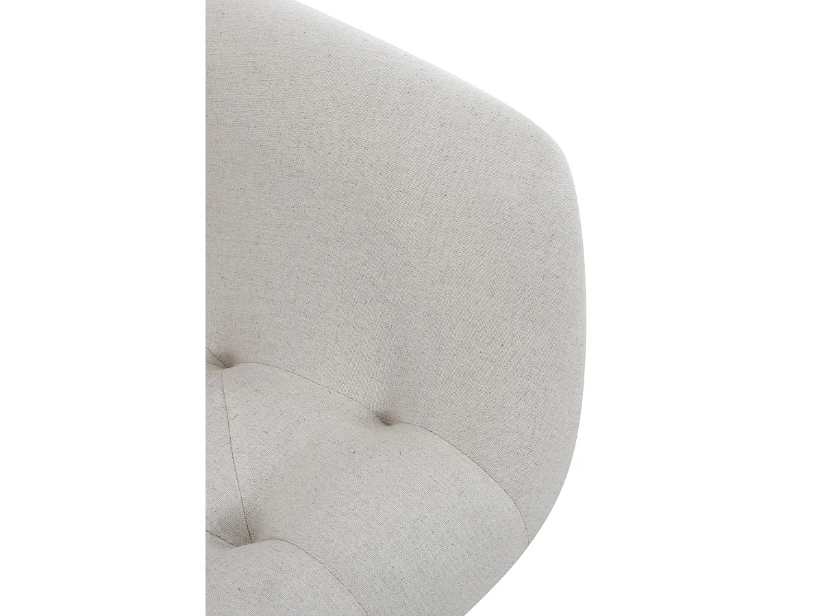 Stuhl mit Armlehnen - Stoff - beige - Langford