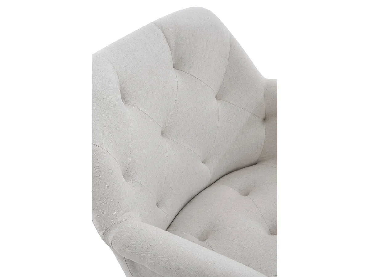 chaises avec accoudoirs - Tissu - Beige - Langford