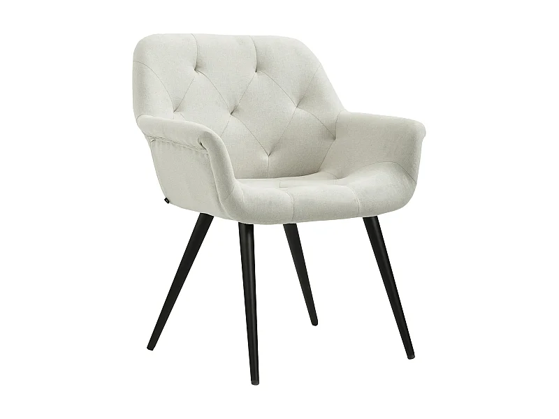 chaises avec accoudoirs - Tissu - Beige - Langford