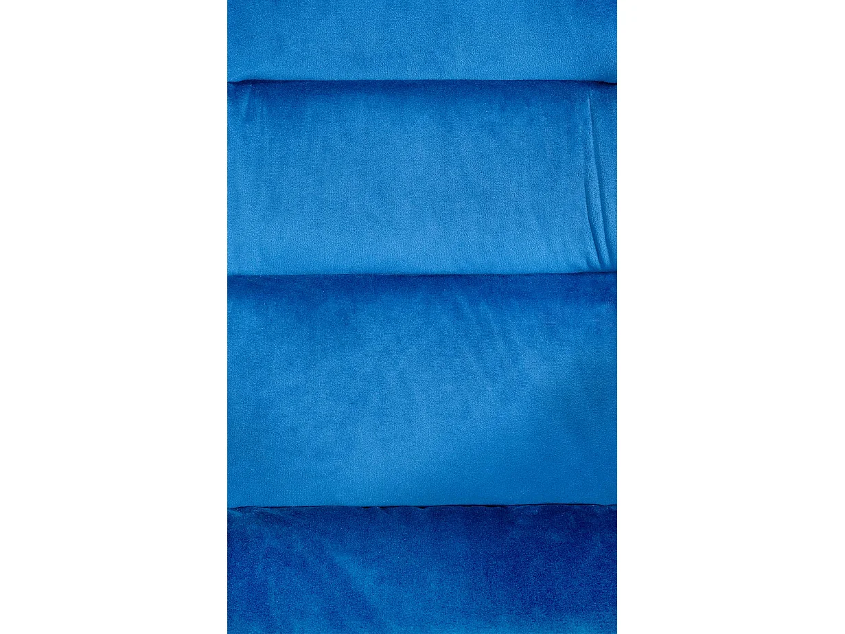 chaises avec accoudoirs - Velours - Bleu - Russel