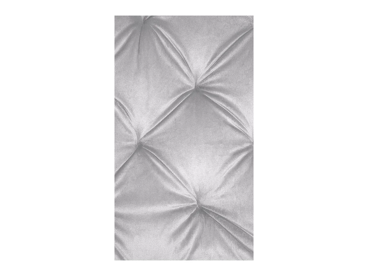 Lot de 2  chaises avec accoudoirs - Velours - Gris - Stanley