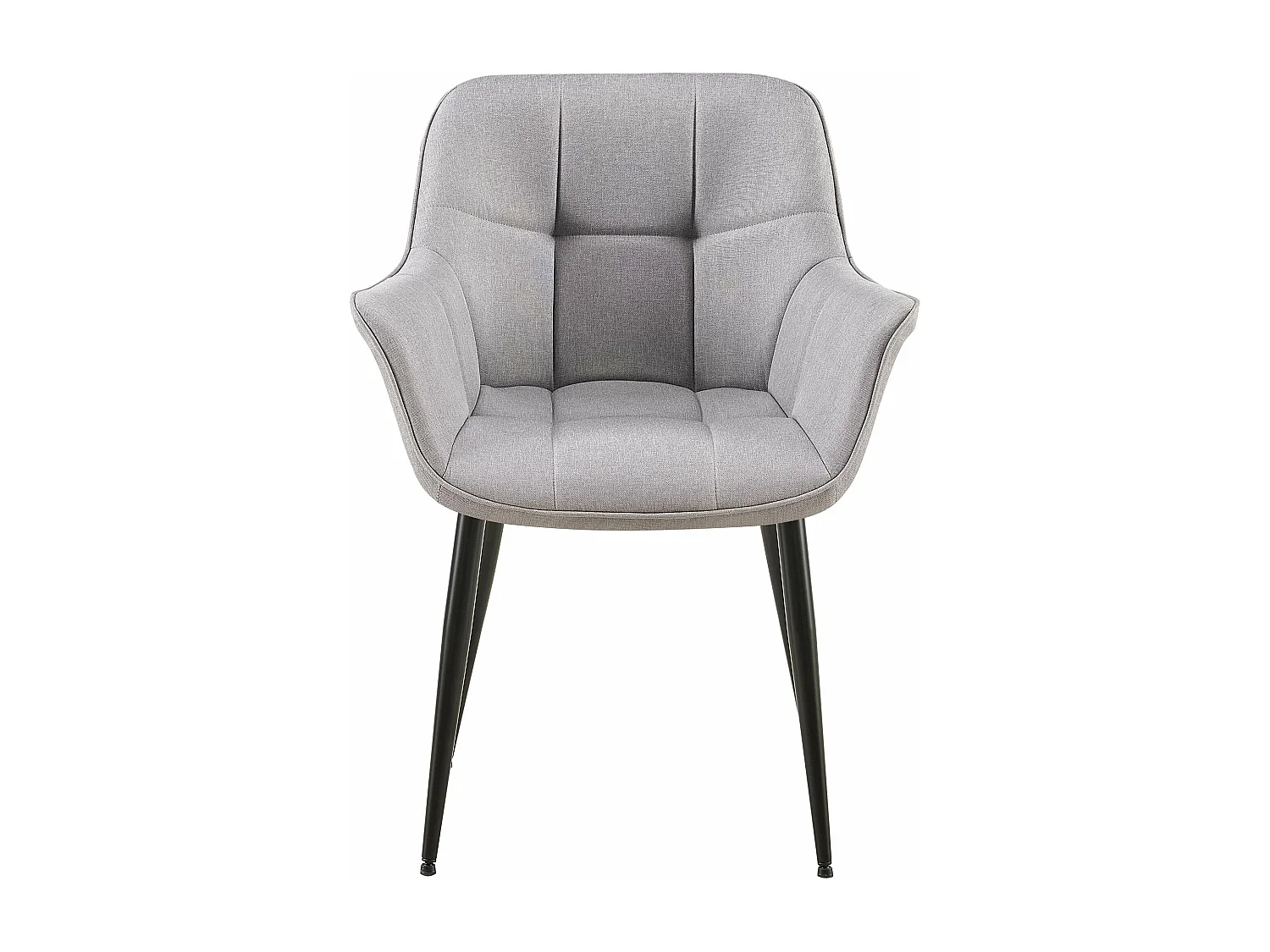 chaises avec accoudoirs - Tissu - Gris - Roseville