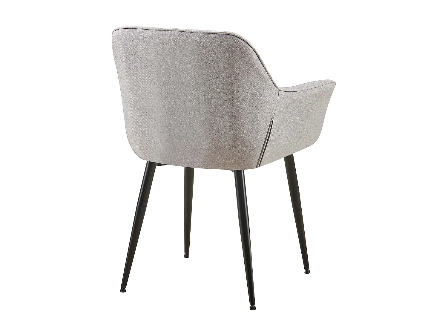 chaises avec accoudoirs - Tissu - Gris - Roseville