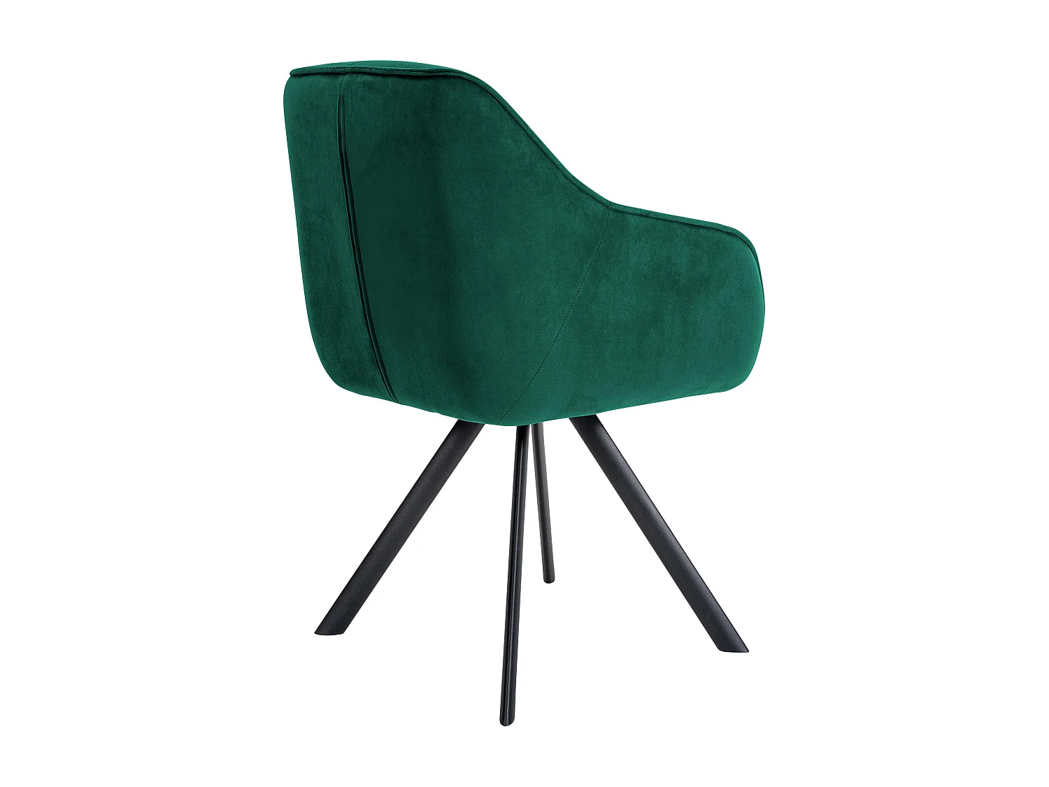 chaises avec accoudoirs - Velours - Vert - Russel