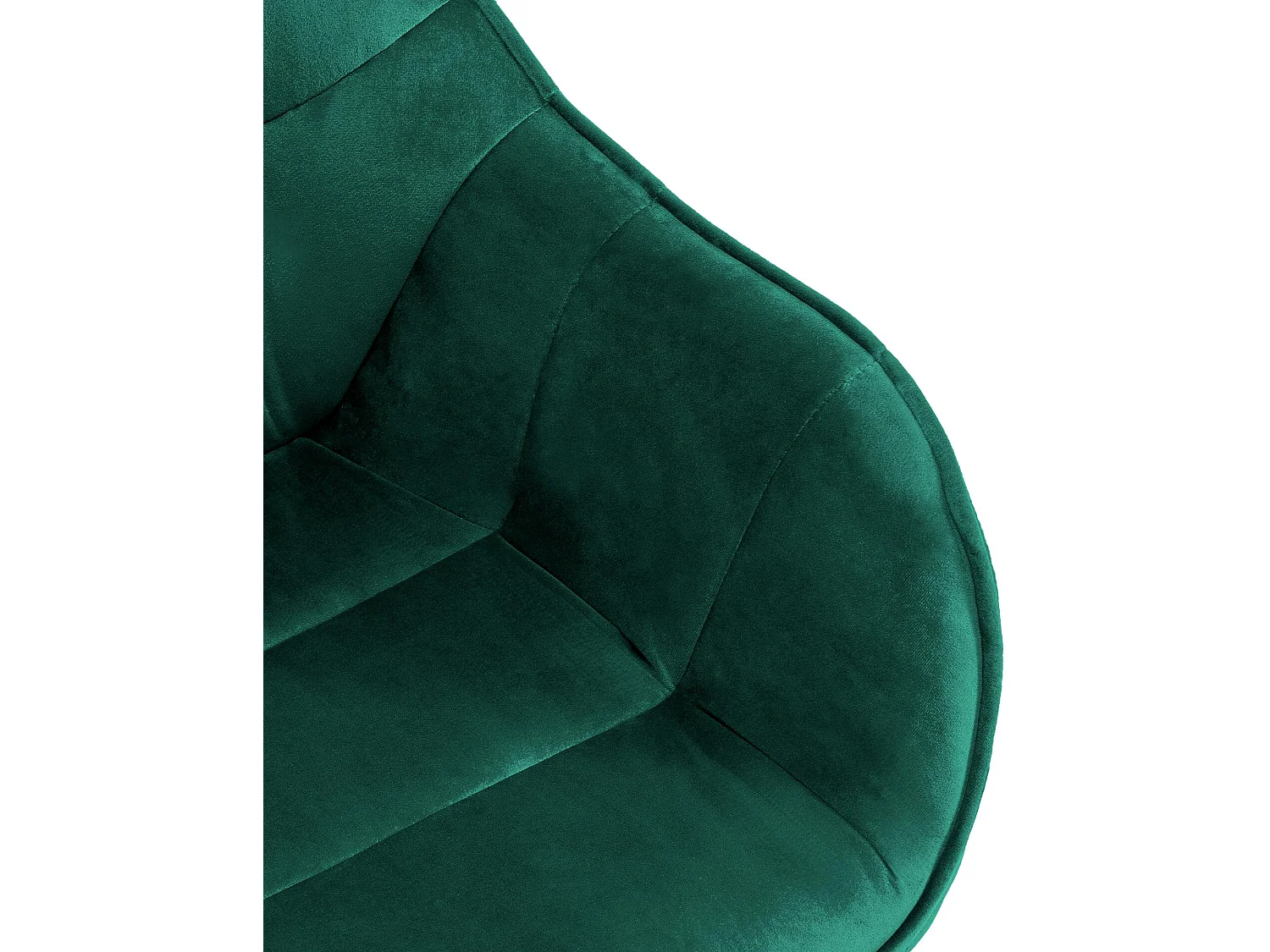 chaises avec accoudoirs - Velours - Vert - Russel