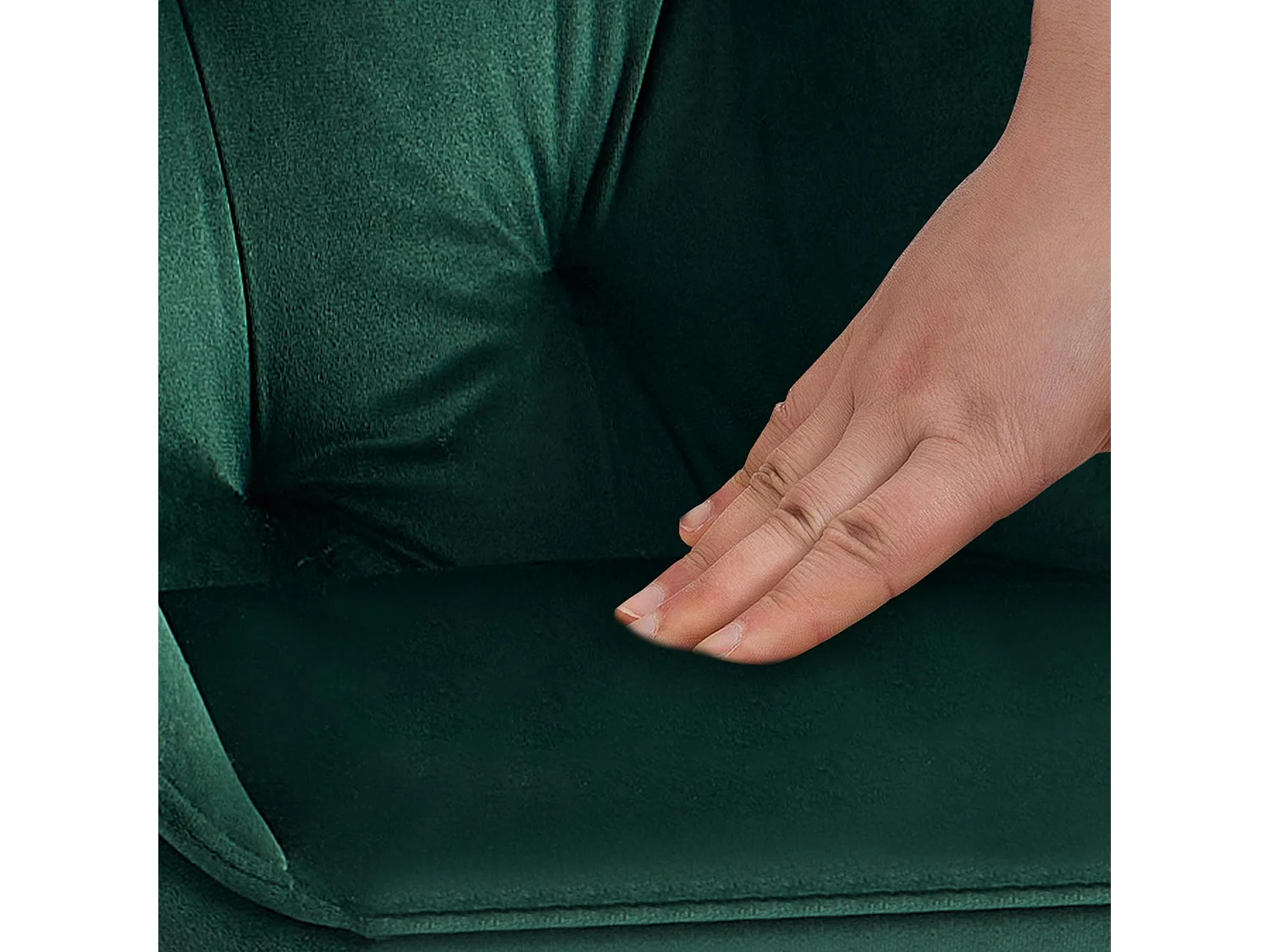 chaises avec accoudoirs - Velours - Vert - Cassis