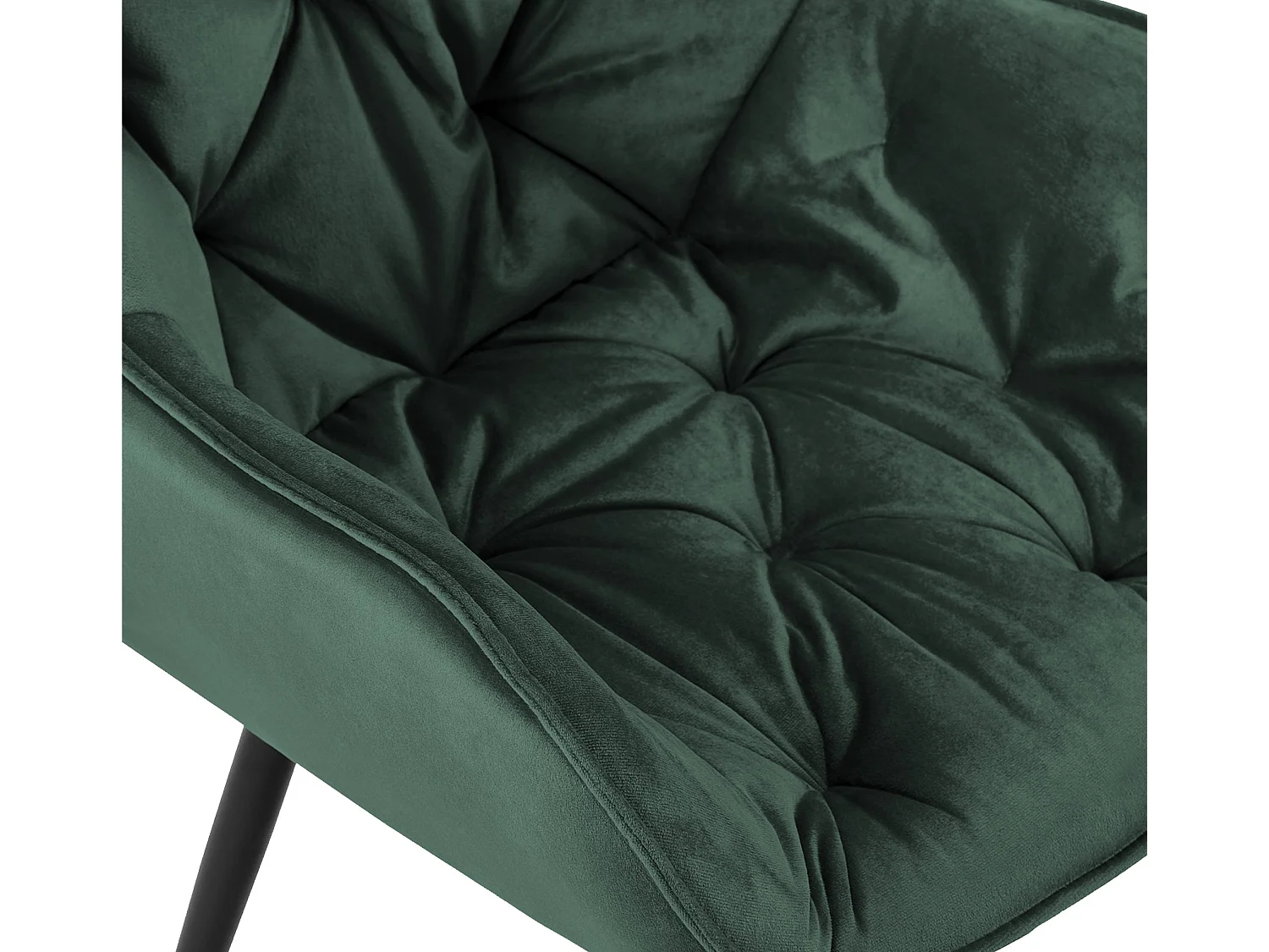 chaises avec accoudoirs - Velours - Vert - Tanna