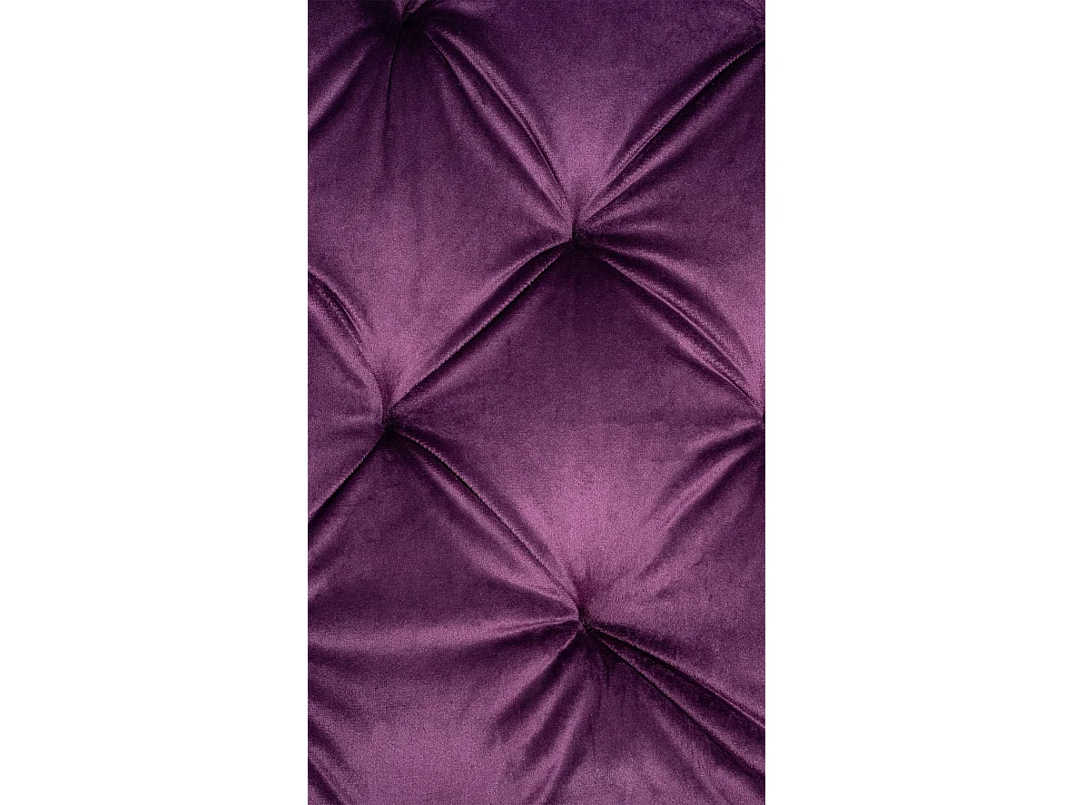 Lot de 2  Chaise gondole - Velours & Métal - Violet - Stanley