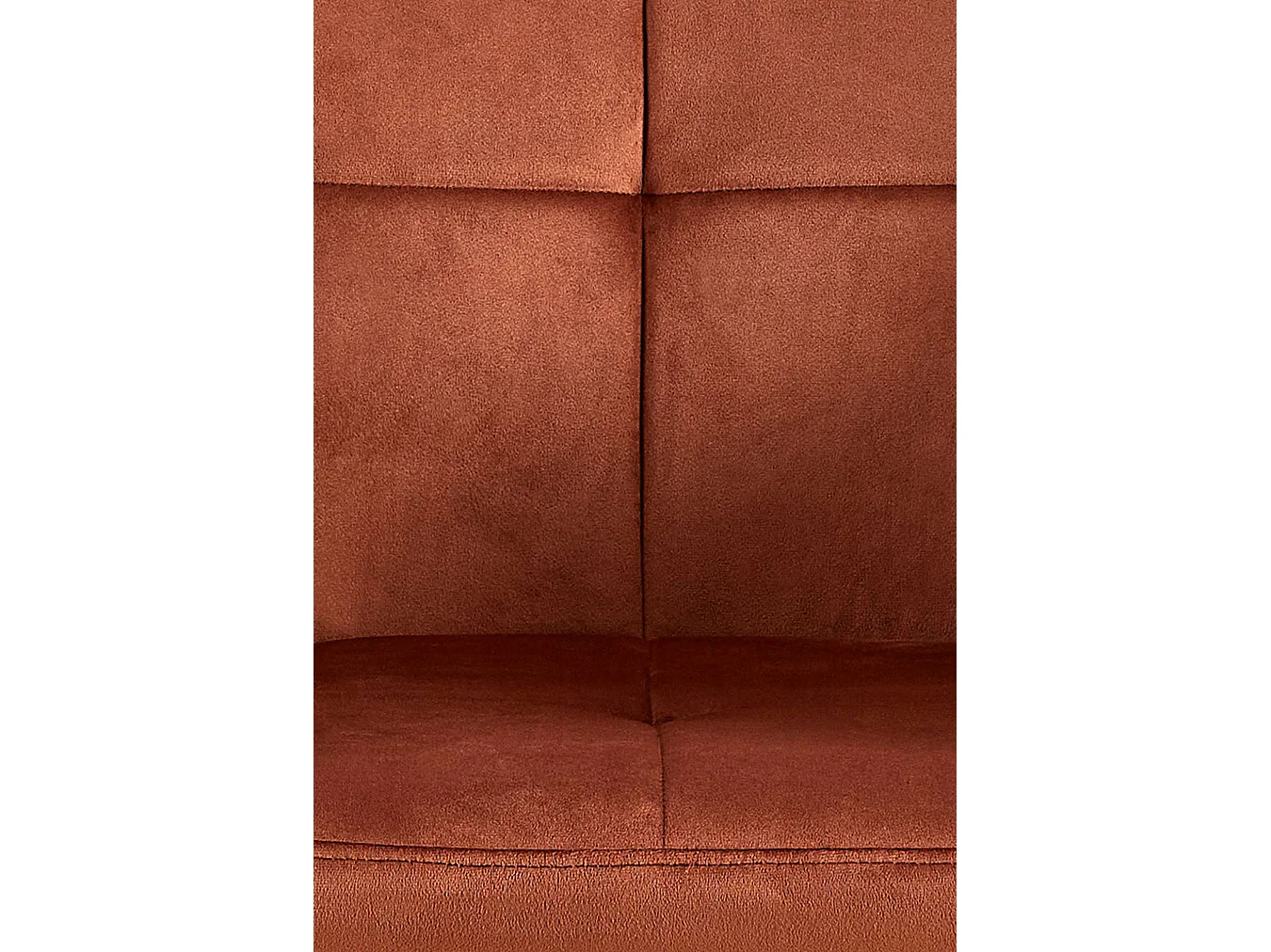 Lot de 2  chaises avec accoudoirs - Velours - Marron - Emia