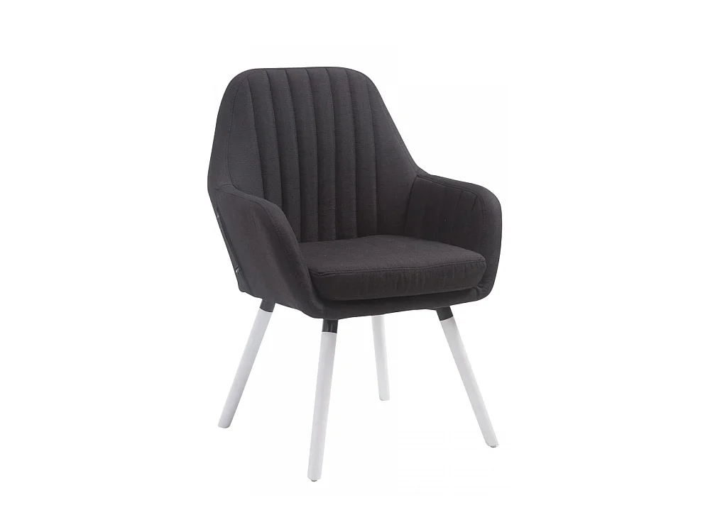 Chaise gondole - Tissu & Bois - Noir - Florian