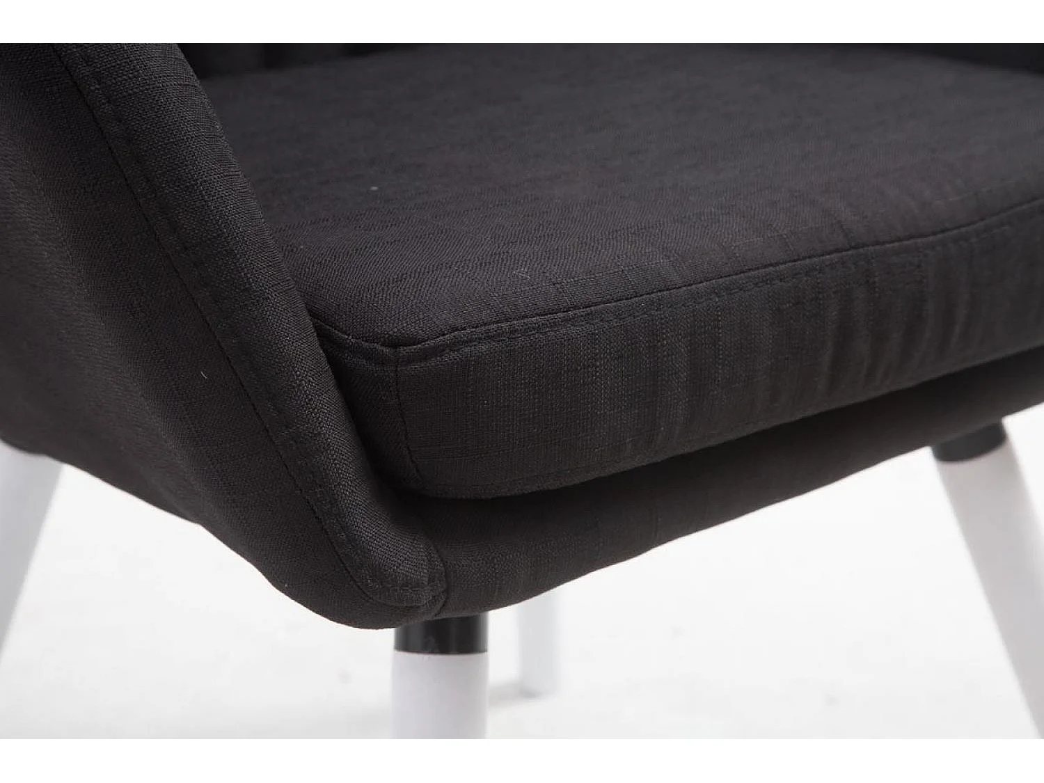 Chaise gondole - Tissu & Bois - Noir - Florian