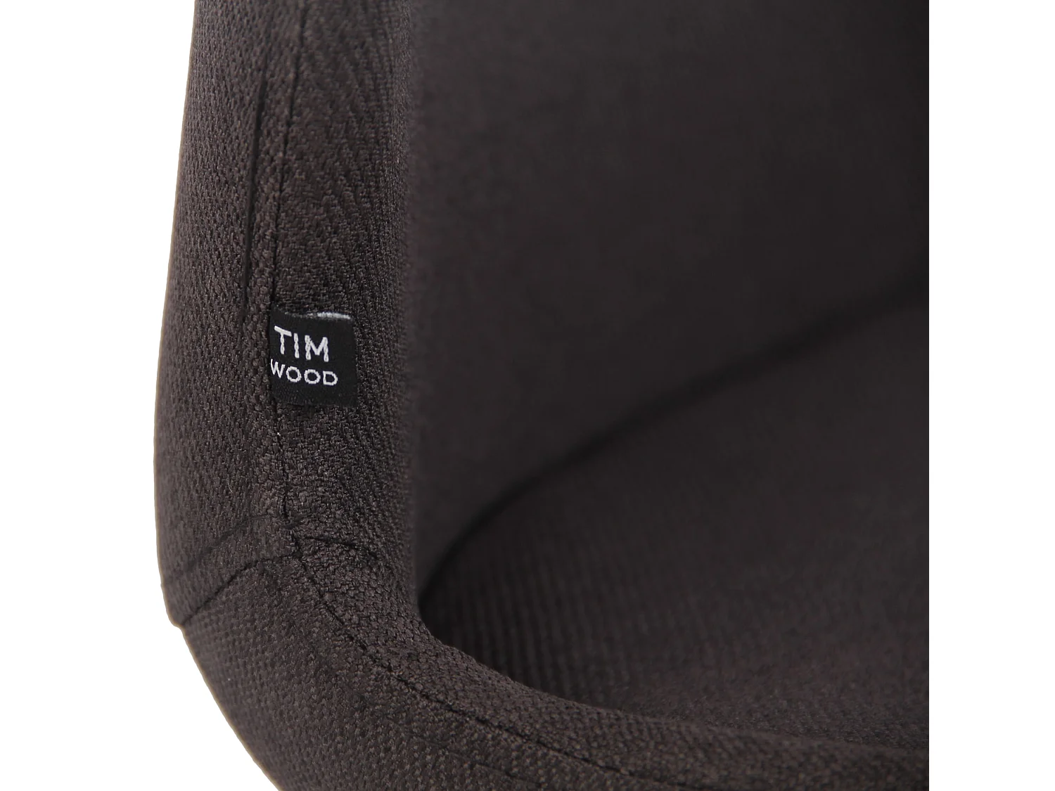 Lot de 2  chaise salle à manger - Tissu - Noir - Luna