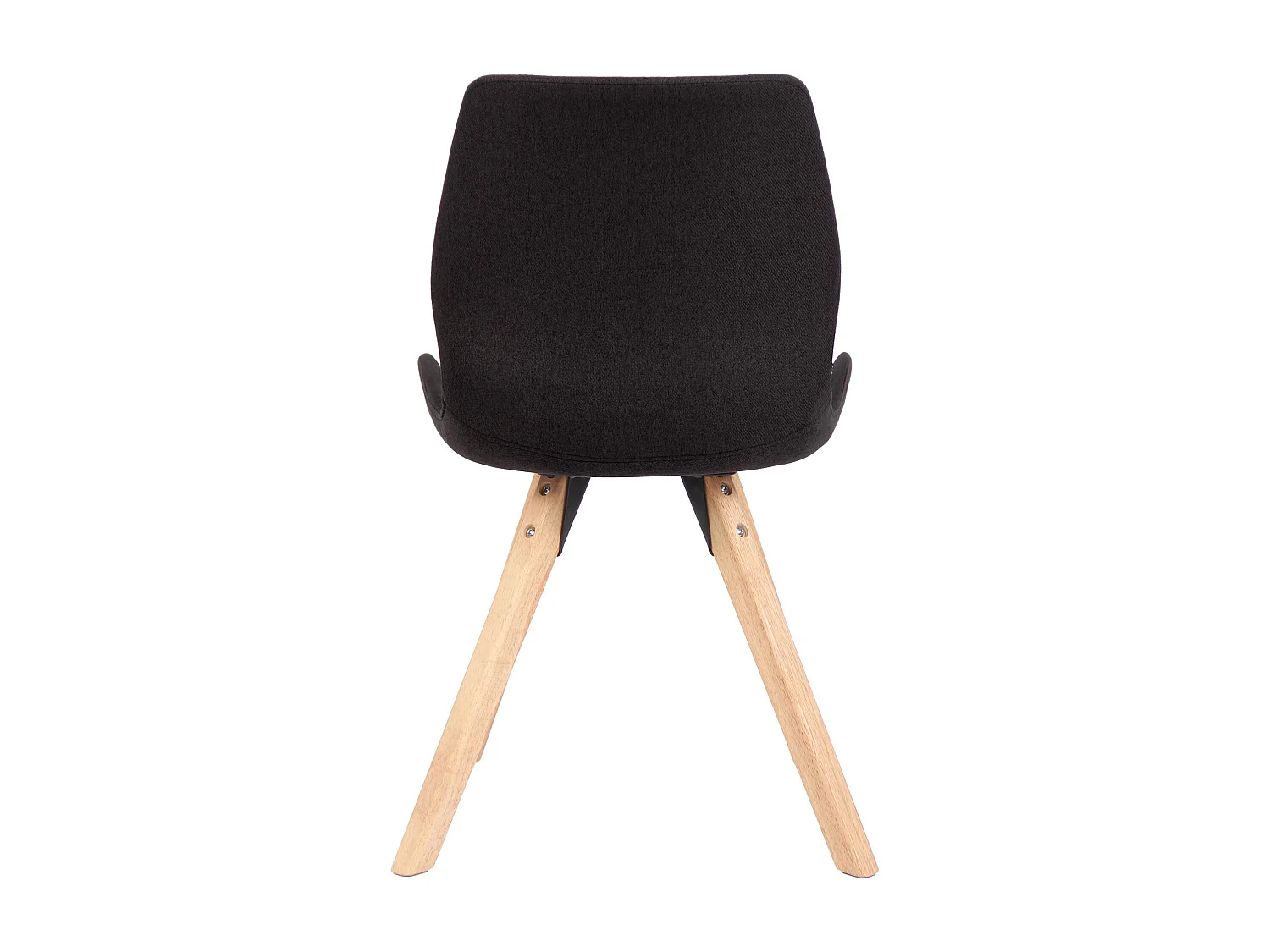 Lot de 2  chaise salle à manger - Tissu - Noir - Luna