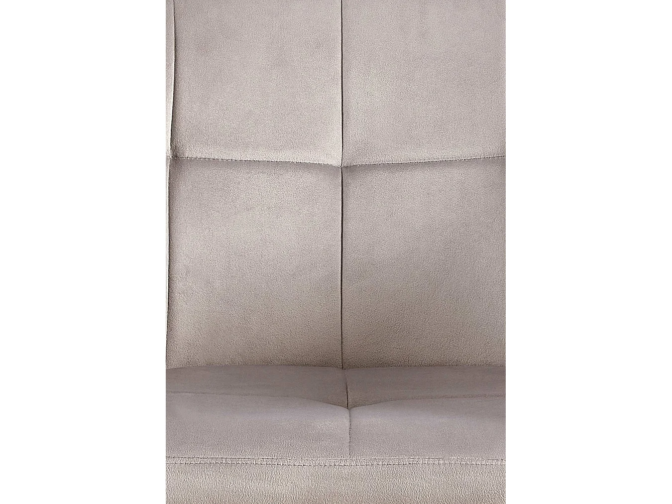 Lot de 2  chaises avec accoudoirs - Velours - Gris clair - Emia