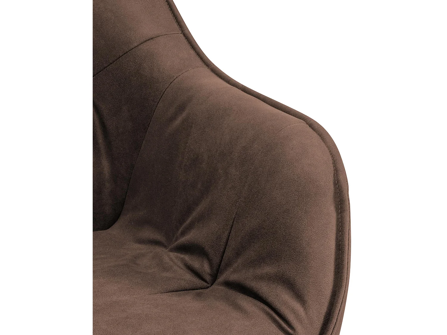 chaises avec accoudoirs - Tissu vintage - Marron - Russel