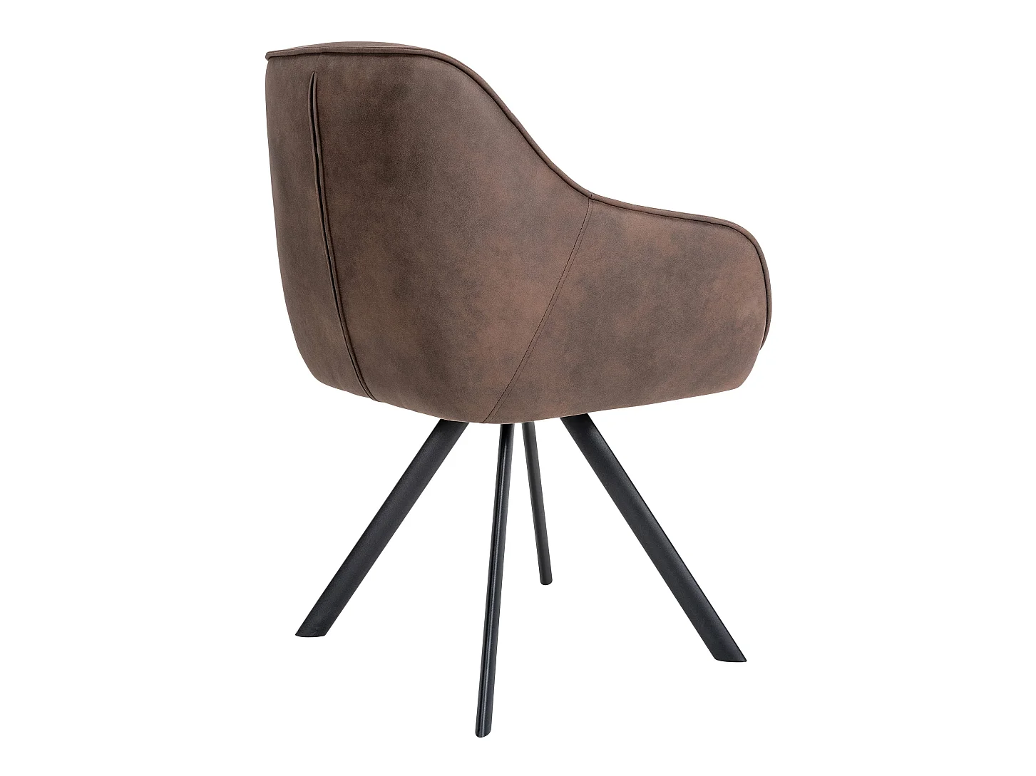 chaises avec accoudoirs - Tissu vintage - Marron - Russel