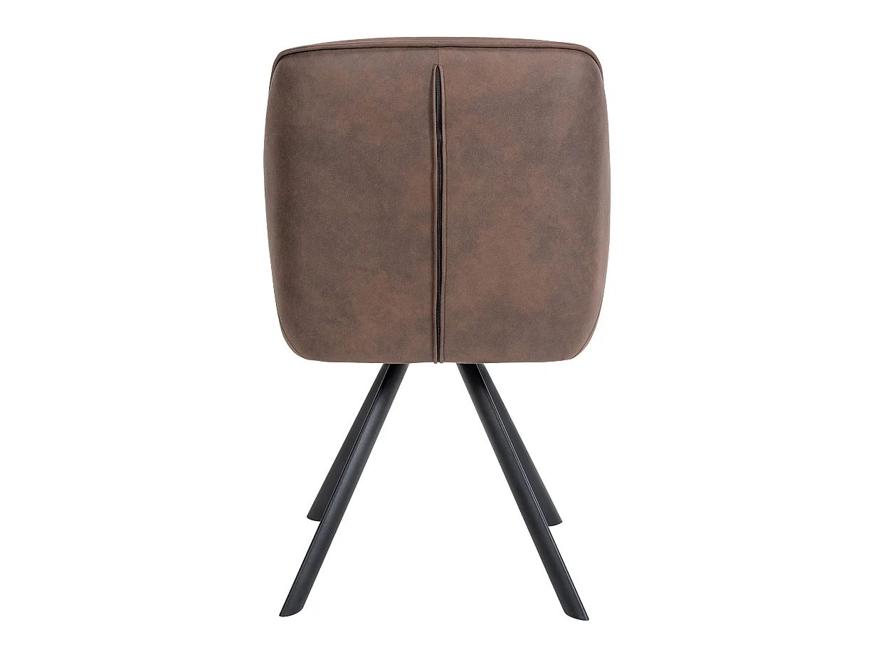 chaises avec accoudoirs - Tissu vintage - Marron - Russel