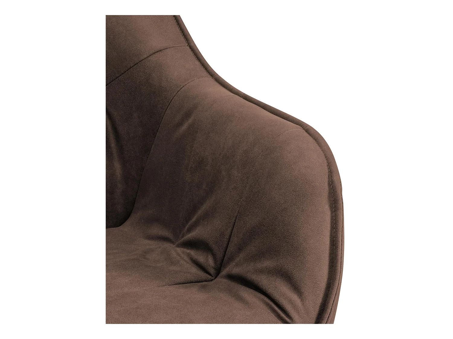chaises avec accoudoirs - Tissu vintage - Marron - Russel