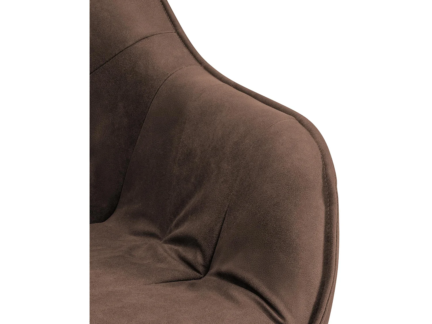 chaises avec accoudoirs - Tissu vintage - Marron - Russel