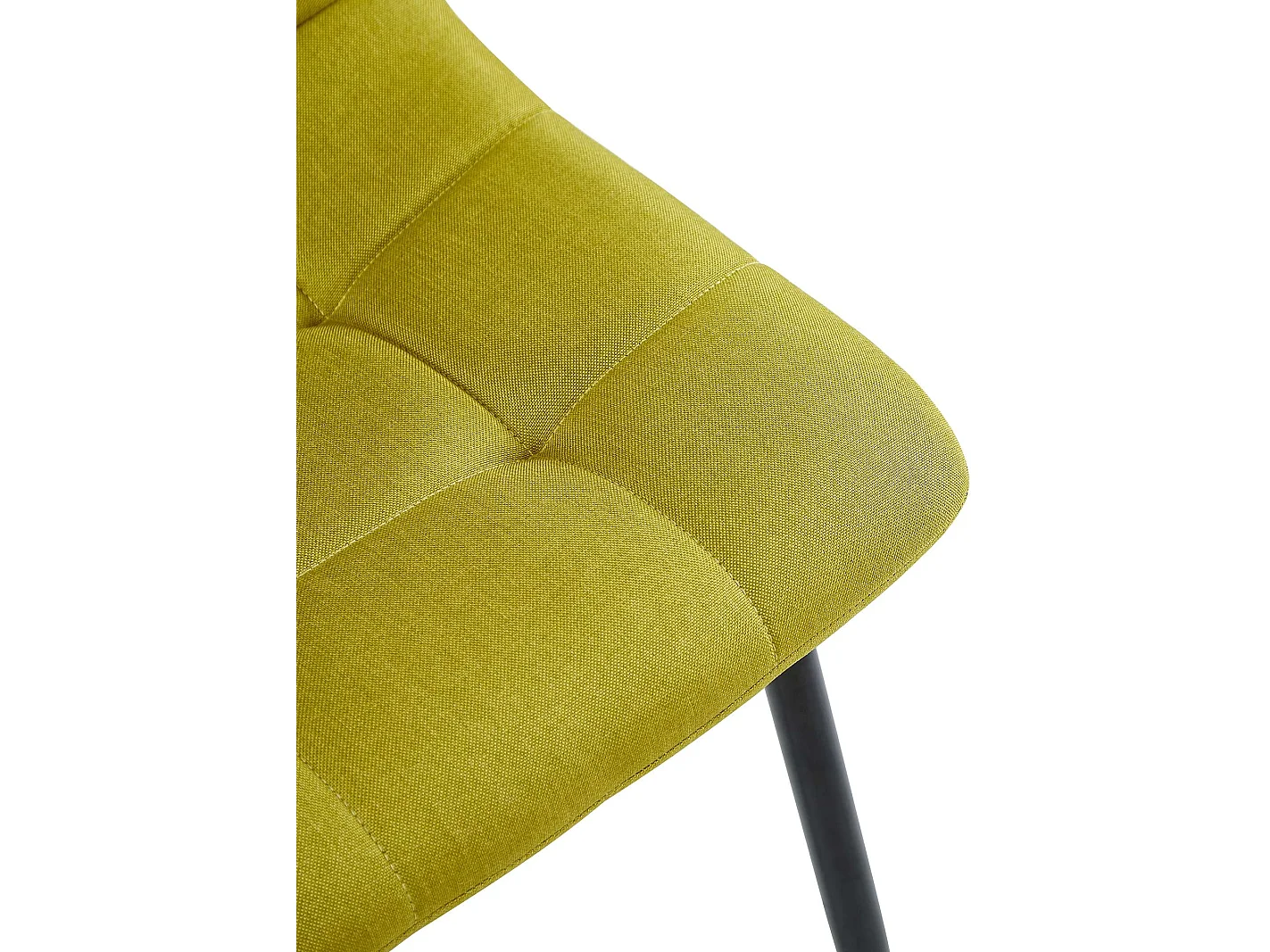 Lot de 4  chaise salle à manger - Tissu - Vert - Antibes