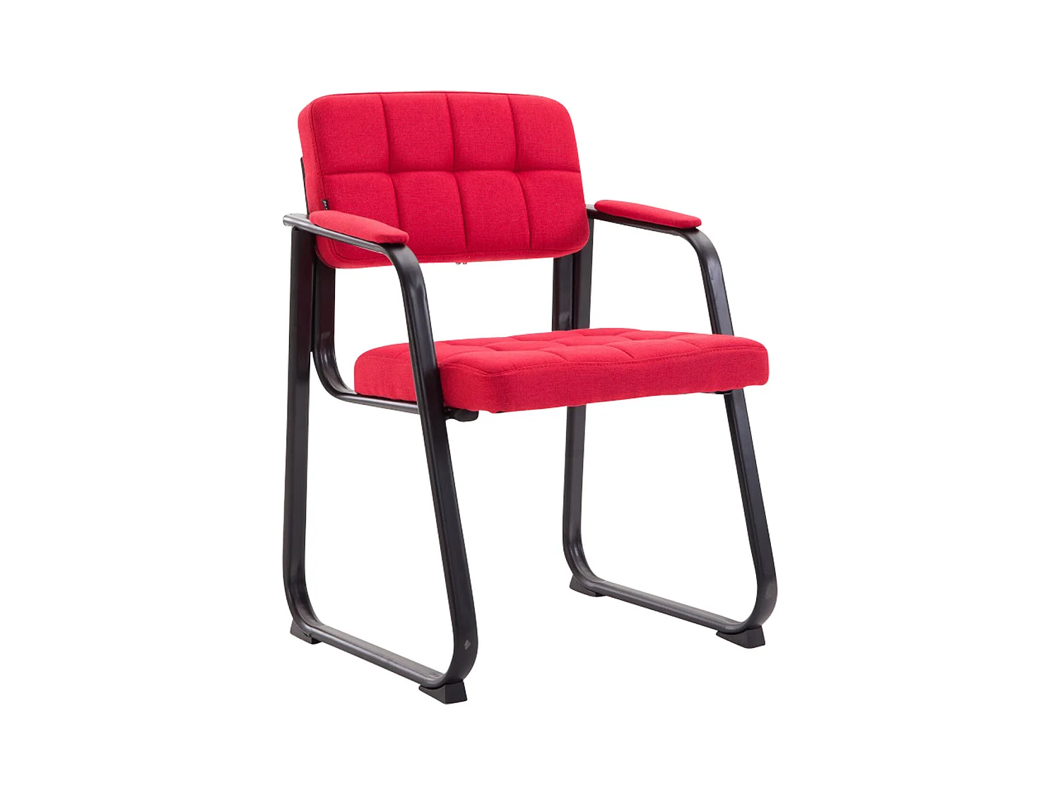 chaises avec accoudoirs - Tissu & Blanc - Rouge - Canada B