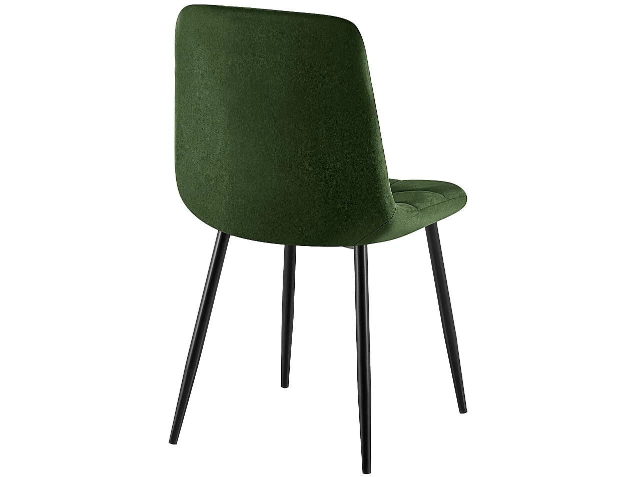 Lot de 4  chaise salle à manger - Velours & Blanc - Vert - Antibes