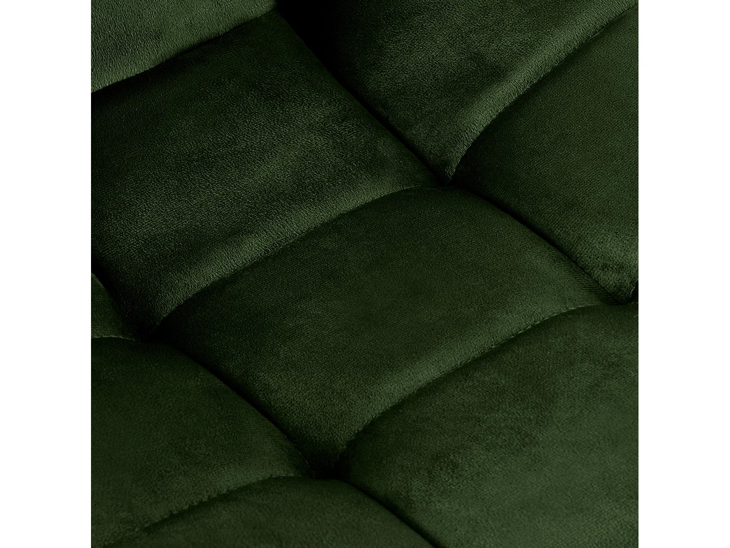 Lot de 4  chaise salle à manger - Velours & Blanc - Vert - Antibes