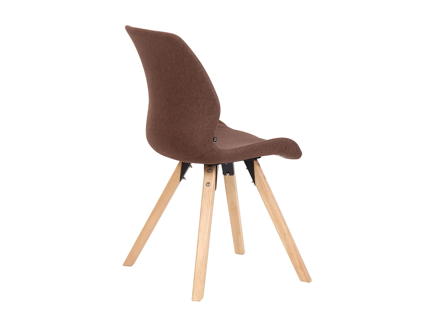 Set van 4  Eetkamerstoelen -  & Hout - bruin - Luna