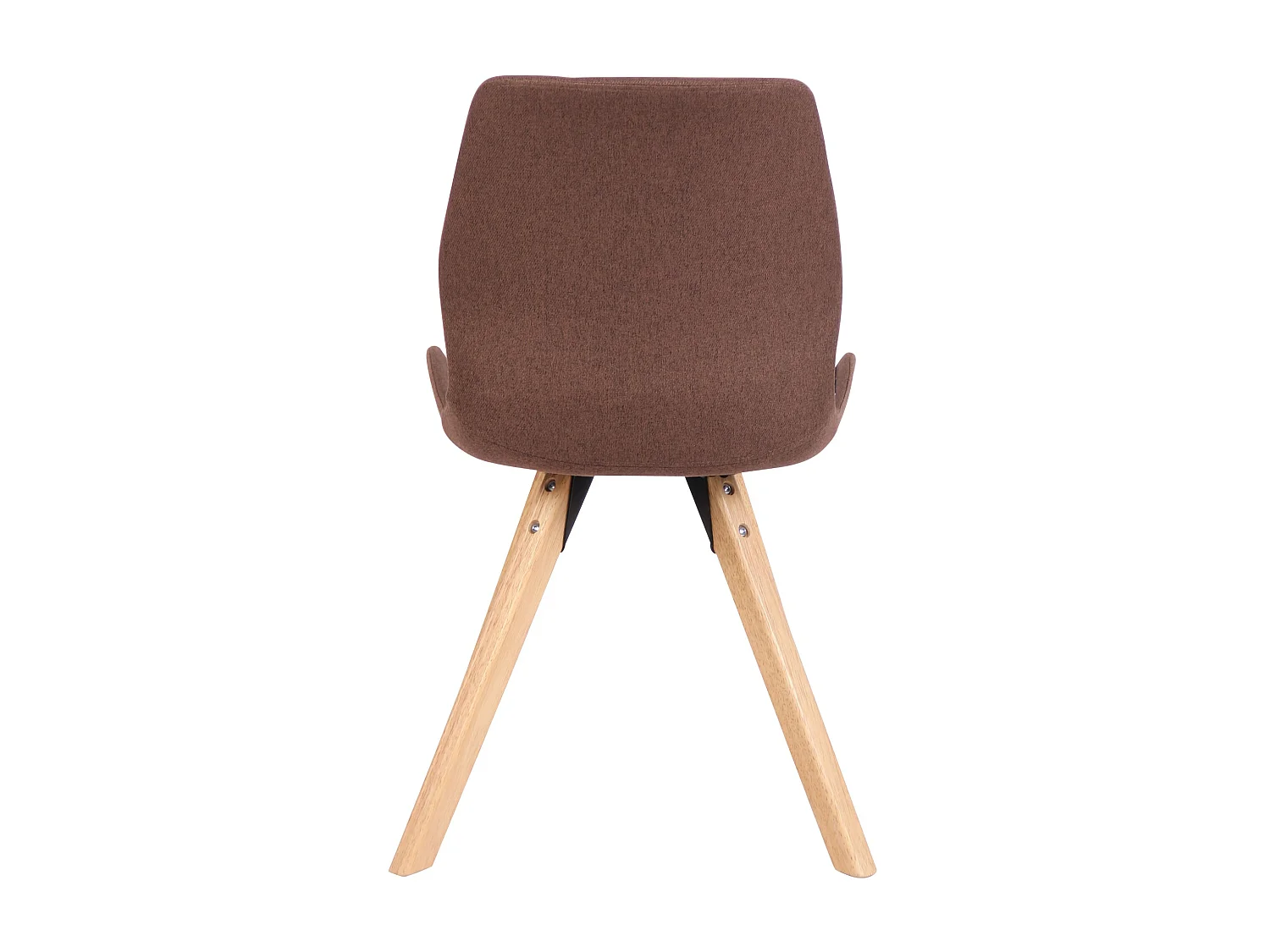 Set van 4  Eetkamerstoelen -  & Hout - bruin - Luna