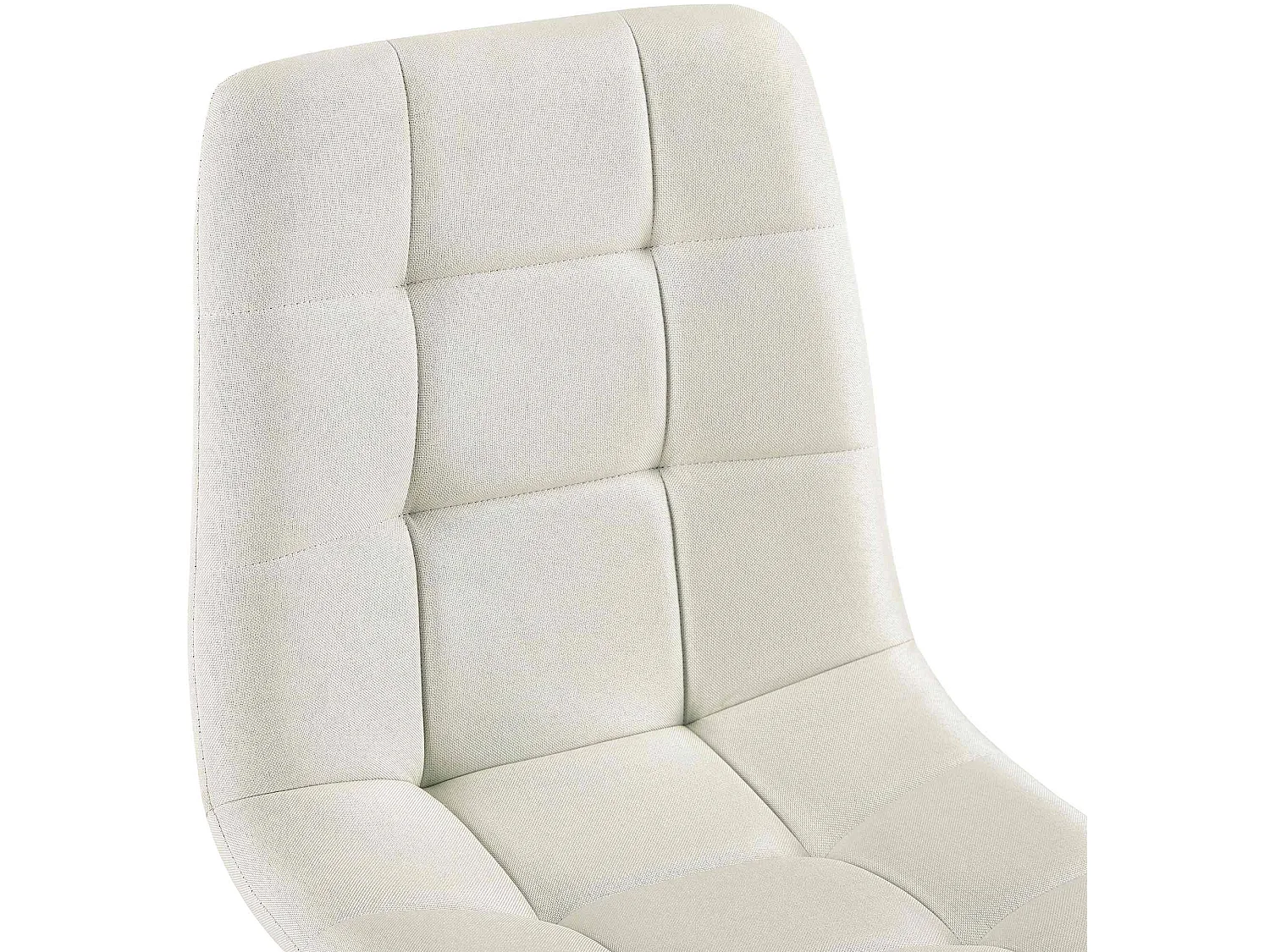 Lot de 4  chaise salle à manger - Tissu - Crème - Antibes