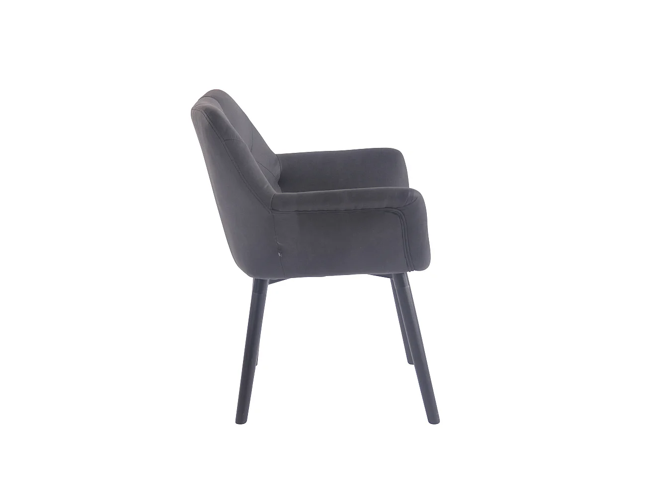 chaises avec accoudoirs - Similicuir vintage & Noir - Noir - Cassidy