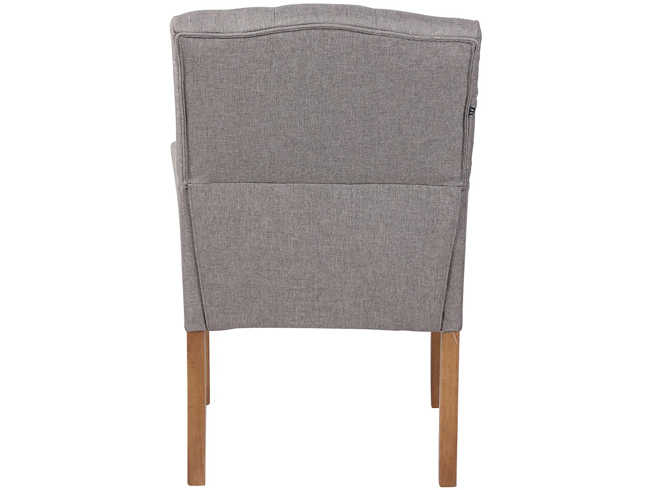 Lot de 2  chaise salle à manger - Tissu & Antique clair - Gris - Sugar