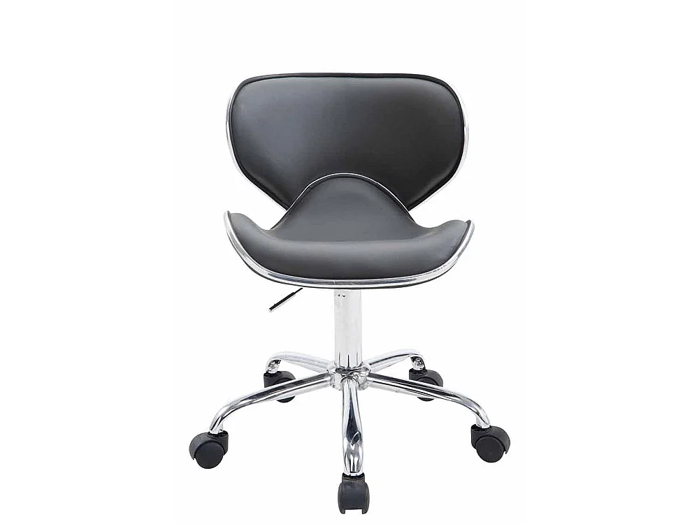 Tabouret de bureau - Similicuir & Métal chromé - Gris - Las Vegas V2