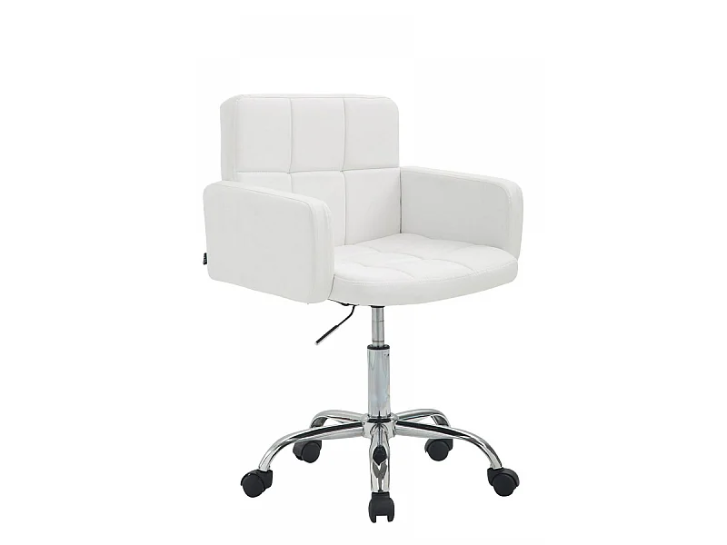 Chaise de bureau - Similicuir & Métal chromé - Los Angeles