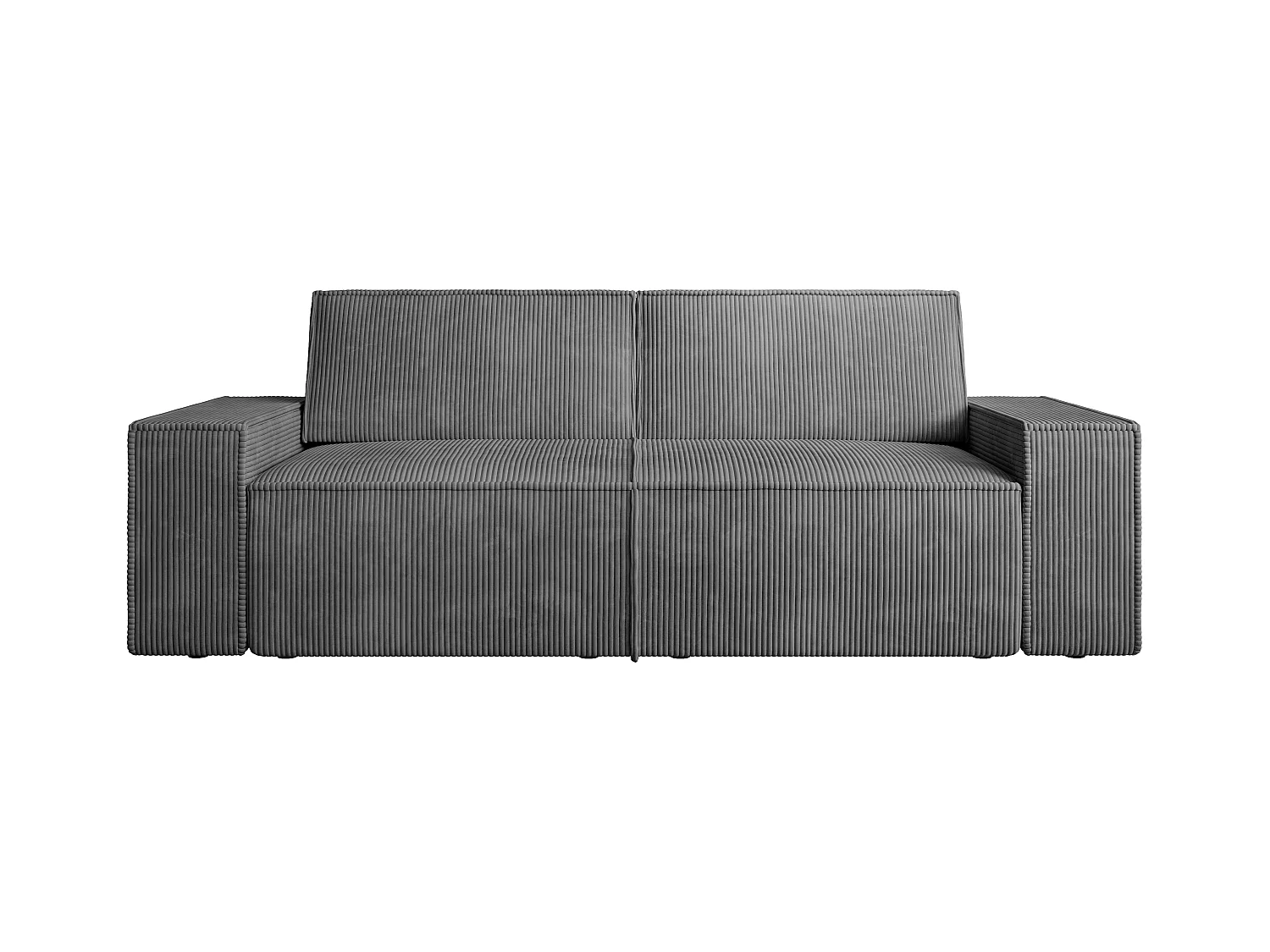 Sofa 3-Sitzer - Cord - Anthrazitgrau - AMELIA