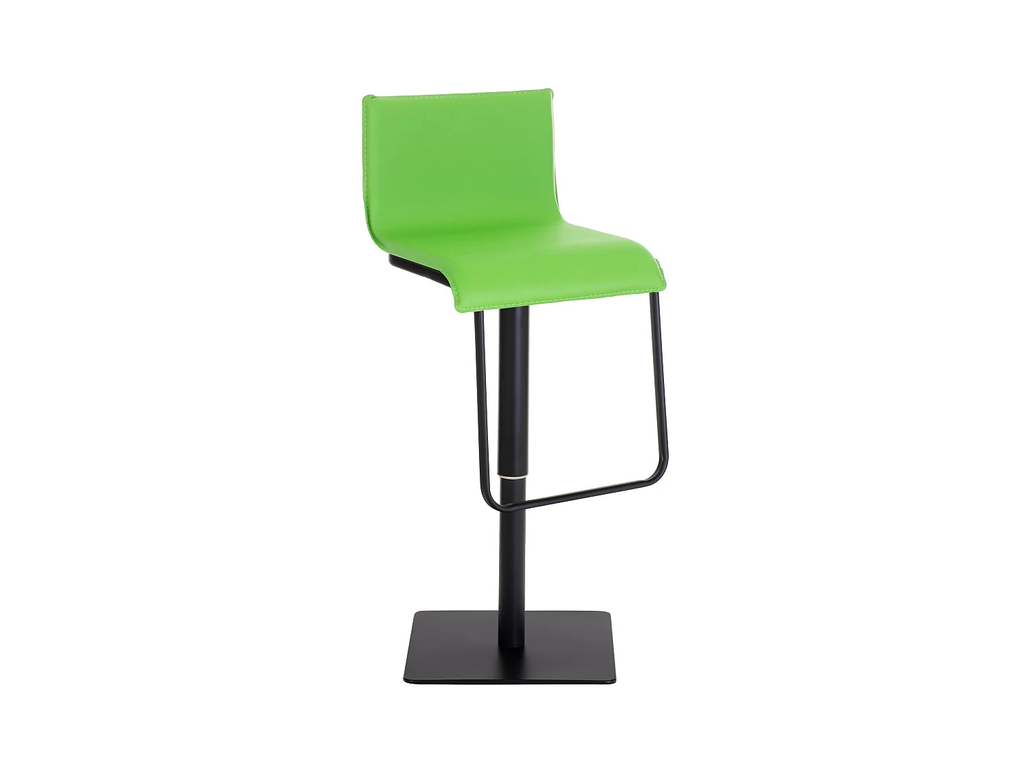 Tabouret de bar - Similicuir & Acier inoxydable - Vert - Limon