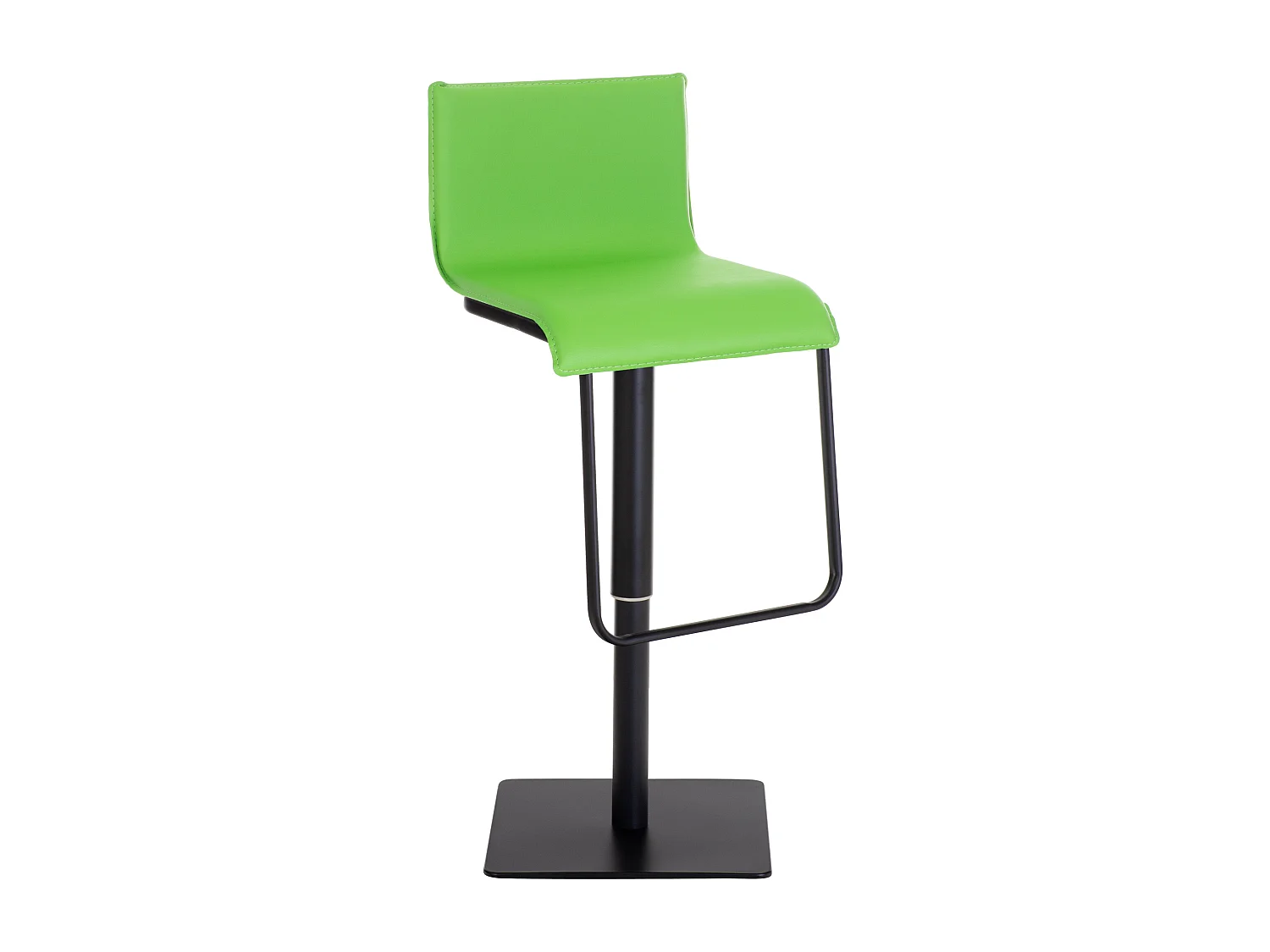 Tabouret de bar - Similicuir & Acier inoxydable - Vert - Limon