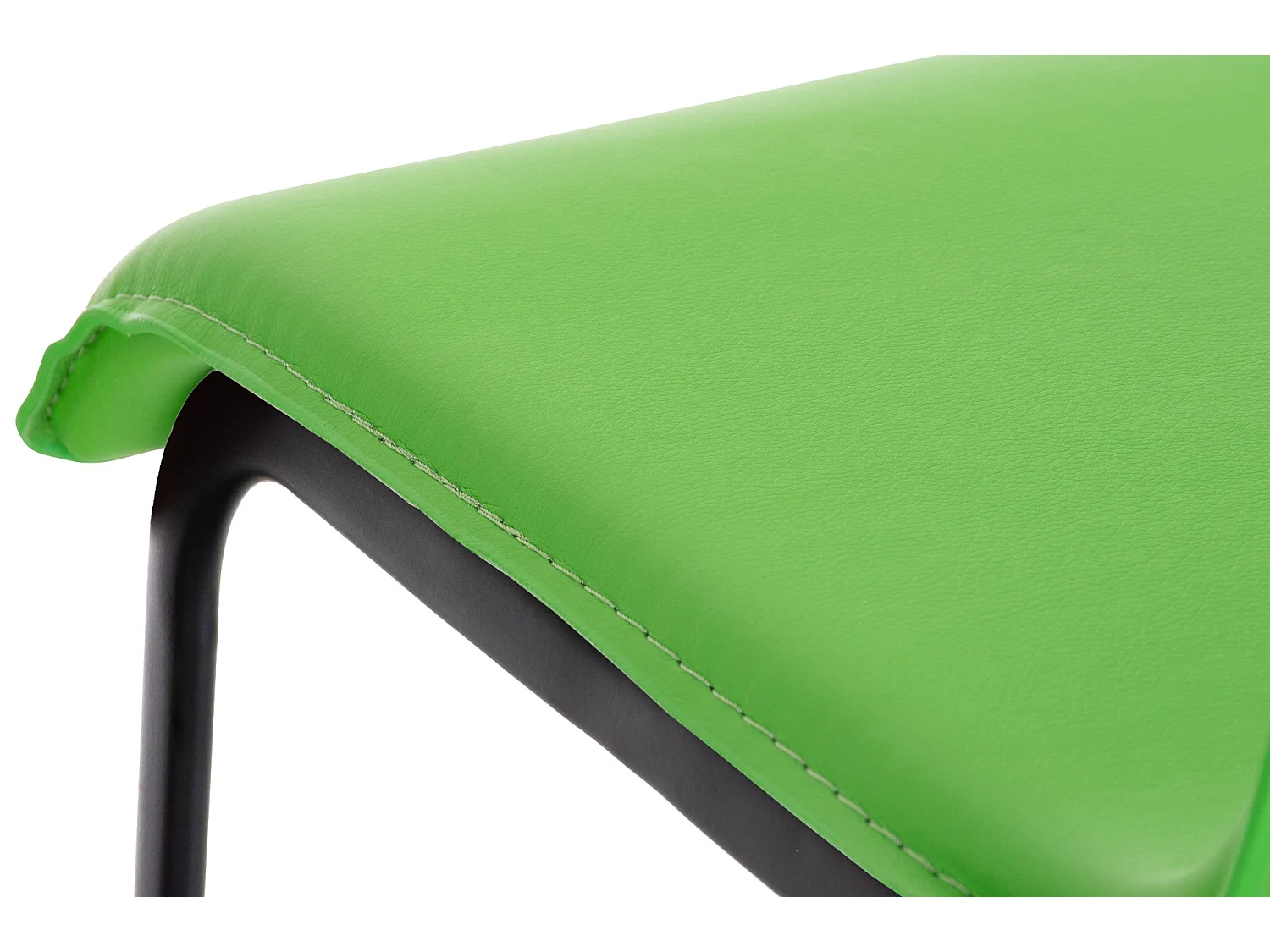Tabouret de bar - Similicuir & Acier inoxydable - Vert - Limon