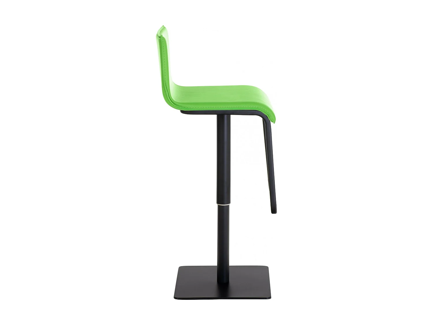 Tabouret de bar - Similicuir & Acier inoxydable - Vert - Limon