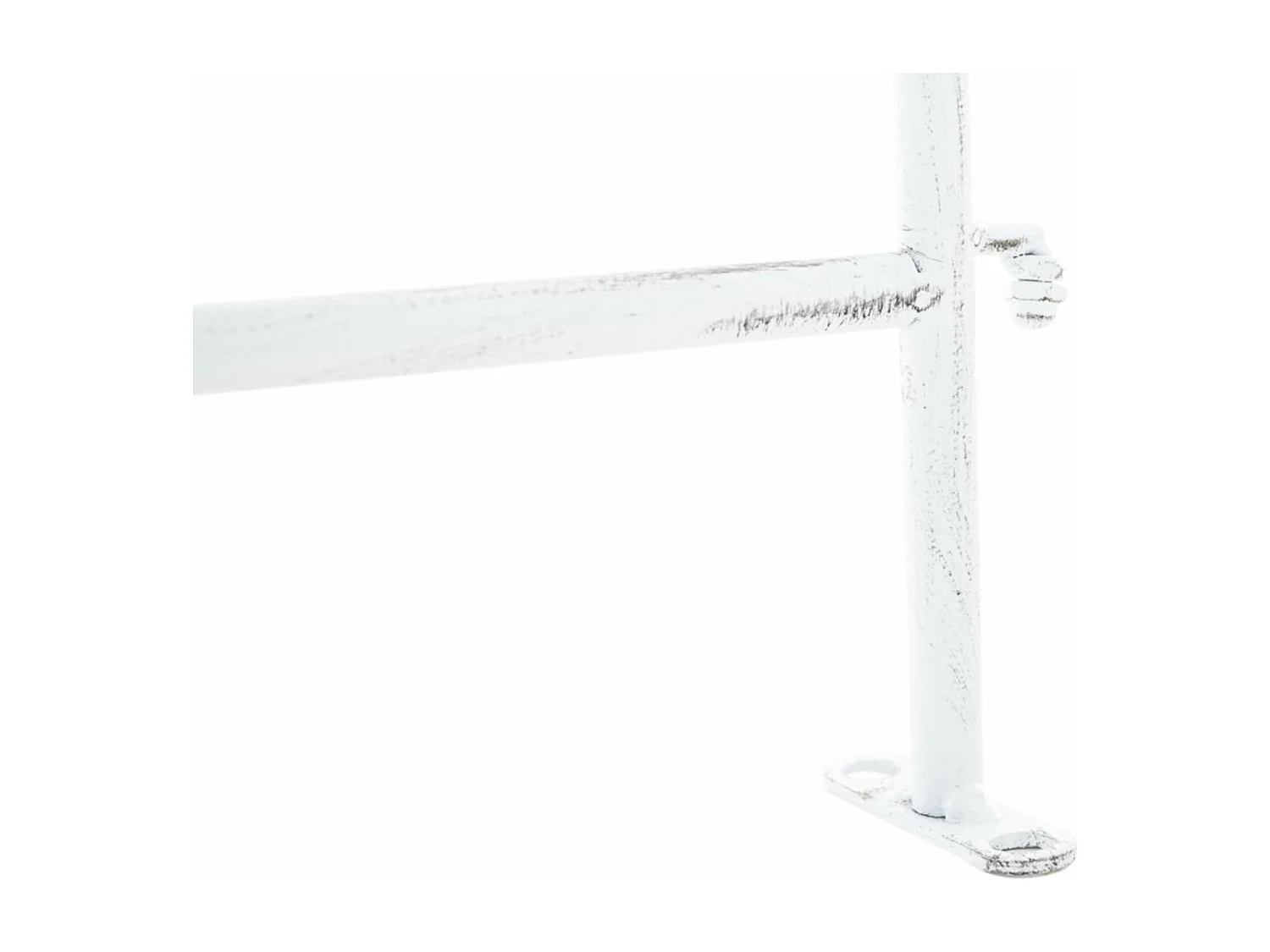 Lot de 4  Clôture de jardin - Métal & Antique clair - Blanc antique - Mangold