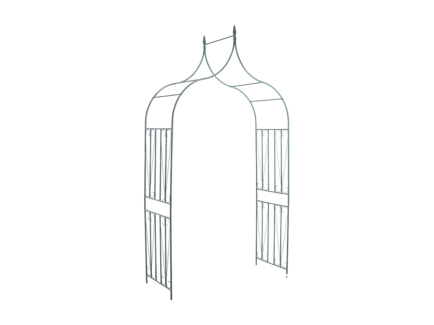 Rozenboog - Metalen - groen - 60er